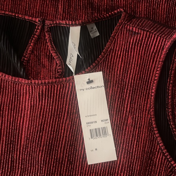 🚨New NY Collection Women's Shimmer A-Line Dress - Picture 4 of 4